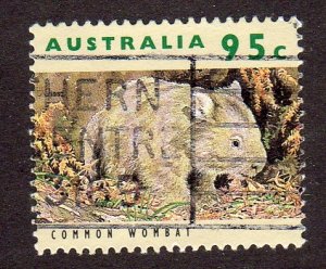 Australia 1285 - Used - 95c Common Wombat (1992) (cv $0.80) (1)