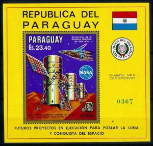 [66074] Paraguay 1970 Space Travel Weltraum OVP Muestra Souvenir Sheet MNH