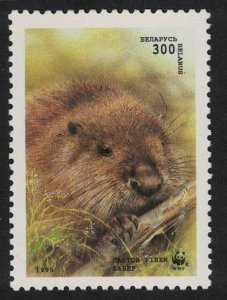 Belarus WWF Head of Beaver 300r 1995 MNH SC#117 SG#119 MI#96