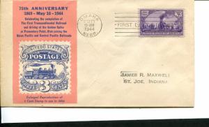 USA SC# 922 Transcontinental Railroad - First Day cover