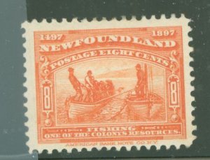 Newfoundland #67 Unused Single