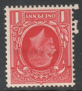 GB Scott 211 - SG440i, 1934 Photogravure 1d Inverted Watermark MH*