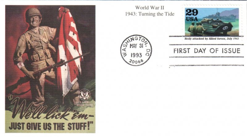 #2765c Sicily Attacked Mystic FDC