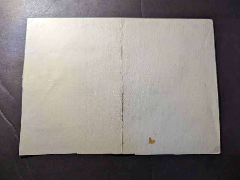 1935 Albania Souvenir Stamp Set Postcard Cover