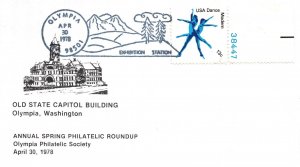 US EVENT CACHET COVER OLD STATE CAPITOL BUILDING AT OLYMPIA WASHINGTON 1978 TP2