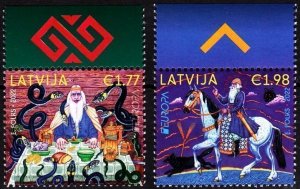 LATVIA 2022-09 EUROPA: Stories and Myths. Snakes Horse, MNH