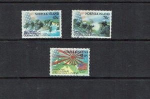 Norfolk Island: 1992, 50th Anniversary of Guadalcanal Landing, Fine Used set.