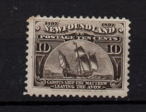 Newfoundland 1897 10C Sepia Fine Mint MH WS36755