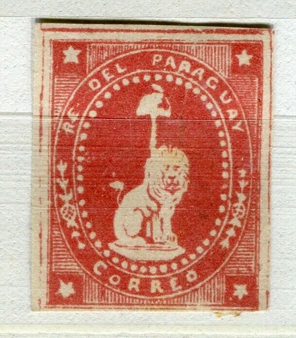 PARAGUAY; 1860s early classic Lion Type PROOF COLOUR TRIAL Mint value