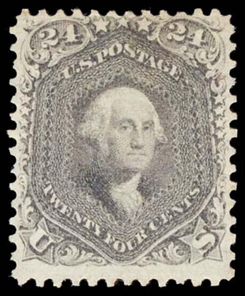 Scott#: 78a - George Washington 24c 1863 *UNUSED* single stamp w/2021 APS cert