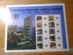 United Nations  #  907b  MNH   complete sheet