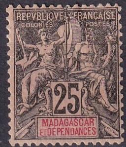 Madagascar #38  F-VF Unused CV $11.00 (A18038)