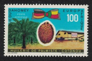 Dahomey Coconut and palm oil plant Cotonou 100f 1969 MNH SG#376