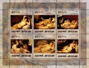 Guinea - Bissau 2005 - Paintings (Nudes) 6v, Y&T 1786-1791, Michel 2844-2849