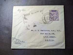 1949 Union of Burma Airmail Cover Rangoon to Bombay GPO India