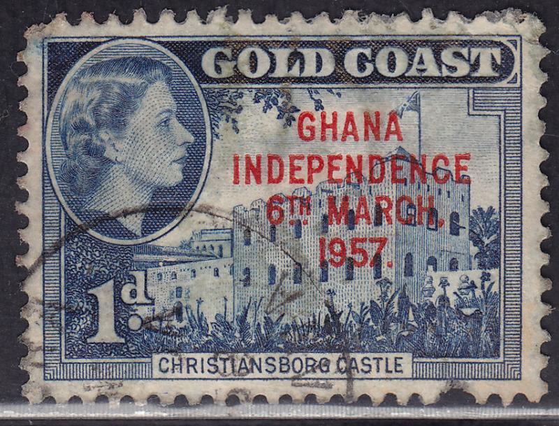 Ghana 6 USED 1957 Christiansborg Castle 1p
