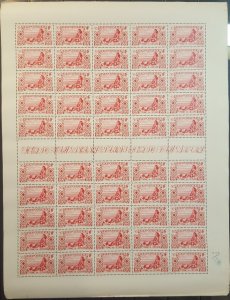 French Polynesia #102* NH Full sheet of 50  CV $45.00+