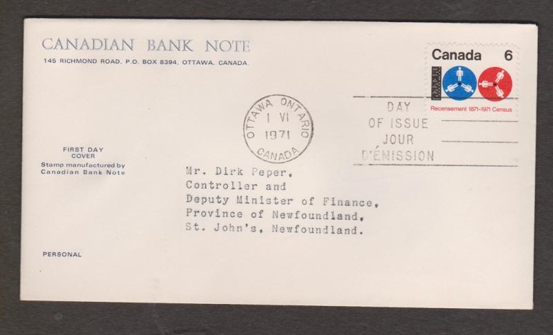 CANADA 10 Canadian Bank Note FDCs - Various Issues 1970s