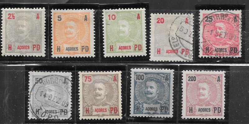 Azores #101-109 (MLH&U) CV $13.45
