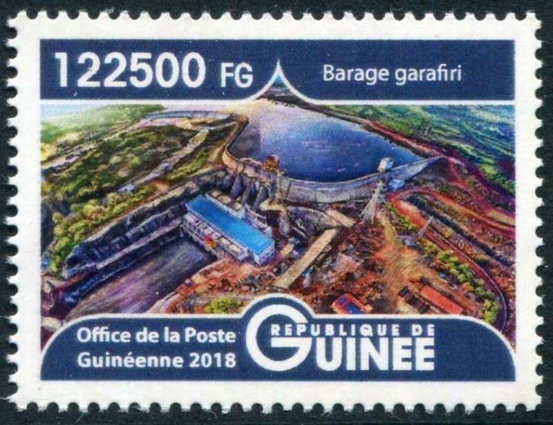 HERRICKSTAMP NEW ISSUES GUINEA Garafiri Dam High Face Value