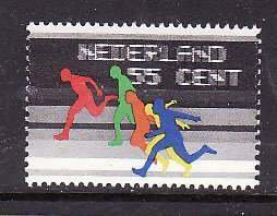 Netherlands-Sc#559- id7-unused NH 55c Runners-Sports-1976-