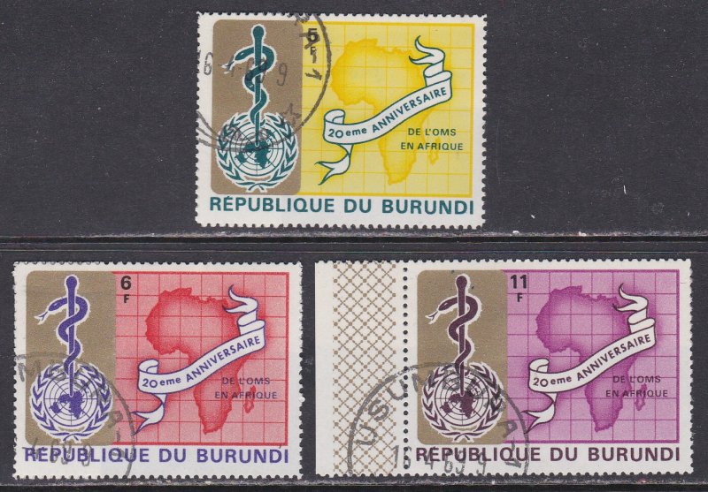 Burundi SC #269-271 Used
