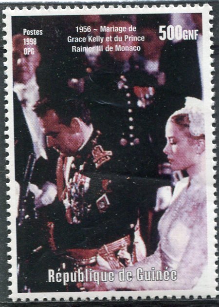 Guinea 1998 GRACE KELLY & PRINCE RAINIER OF MONACO 1 value Perforated Mint (NH)