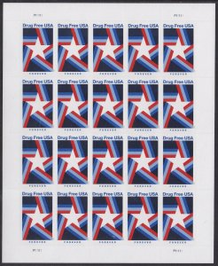 US 5542 Drug Free USA forever sheet (20 stamps) MNH 2020 