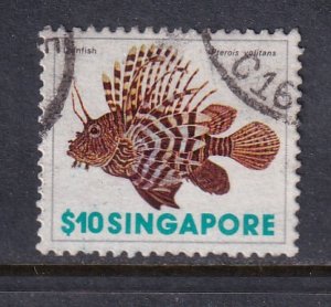 Singapore 1977 Sc 275 Fish $10 Used