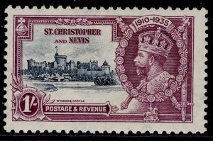 ST KITTS-NEVIS GV SG64, 1s slate & purple, M MINT. Cat £22.