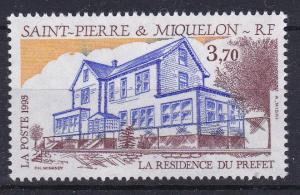 St.Pierre-Miquelon 595 MNH 1993 Commissioner's Residence