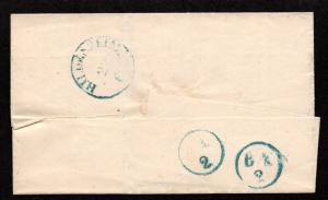 $German Stampless Cover, Hannover (w. time)