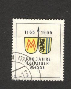 GERMANY USED POSTER STAMP - FAIR IN LEIPZIG