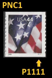 US 4393 Old Glory 44c PNC1 APU P1111 MNH 2009