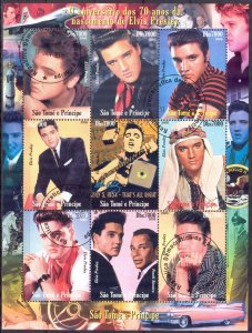 Sao Tome And Principe 2005 Music Singer Elvis Presley Sheet Used CTO Private