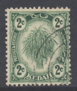 Malaya Kedah Scott 25 - SG27, 1921 Sheaf of Rice 2c used