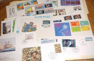 MARSHALL ISLANDS FDC 26 DIFF. 1984-2000 CACHET UNADDRESSED, 2 are ADDRESSED 