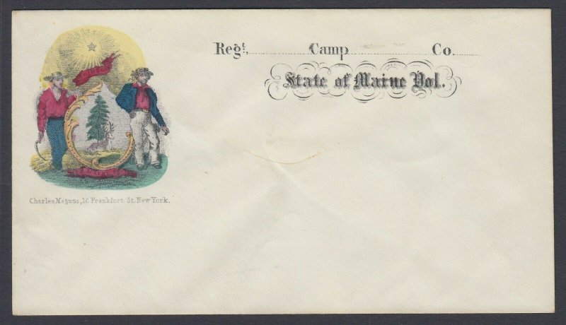 Civil War Patriotic MAGNUS cover - State of Maine Vol