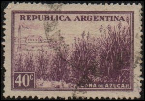 Argentina 534 - Used - 40c Sugar Cane Plantation (unwmk) (1946) (cv $0.35)