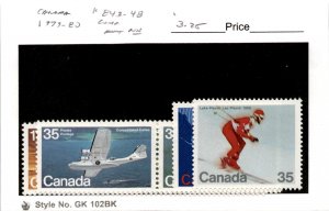 Canada, Postage Stamp, #843-848 Airplanes Mint NH, 1979 (AG)