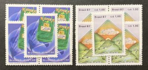 Brazil 1987 #2097-8, Wholesale lot of 5, MNH, CV $2.50