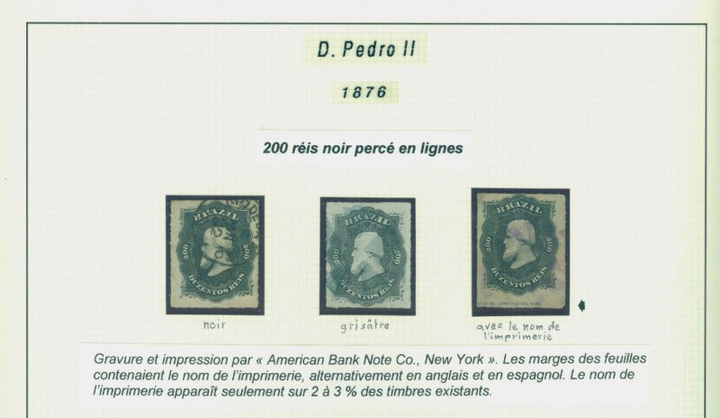 BRAZIL 1866/88  EMPIRE - Dom Pedro small specialized collection