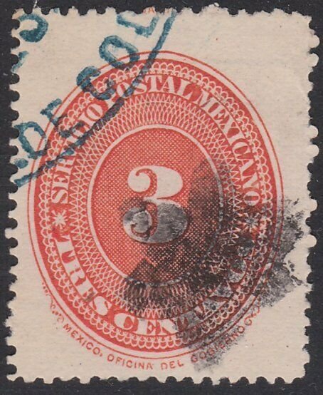 MEXICO 3c with solid black STAR cancel......................................F586