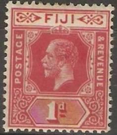 Fiji - 1912 King George V 1d MH  #81  