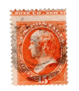 United States Scott # 189 used - with imprint above