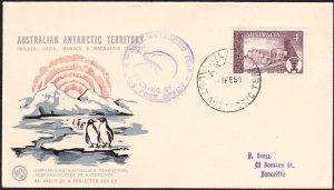 AUSTRALIA ANTARCTIC 1959 cover - opening of Wilkes Post Office.............B6165