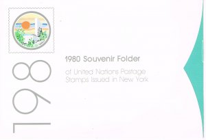 UN 1980 Trio of Empty Souvenir Folders (NO STAMPS)