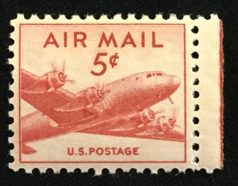 US #C33 MXLH Single DC-4 Skymaster SCV $.25 L21