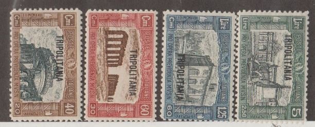 Tripolitania Scott #B19-B22 Stamps - Mint Set