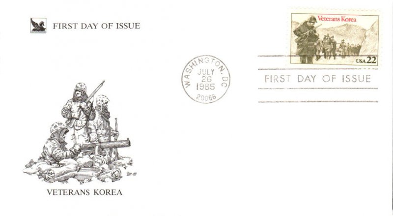 #2152 Korean War Veterans Pegasus FDC